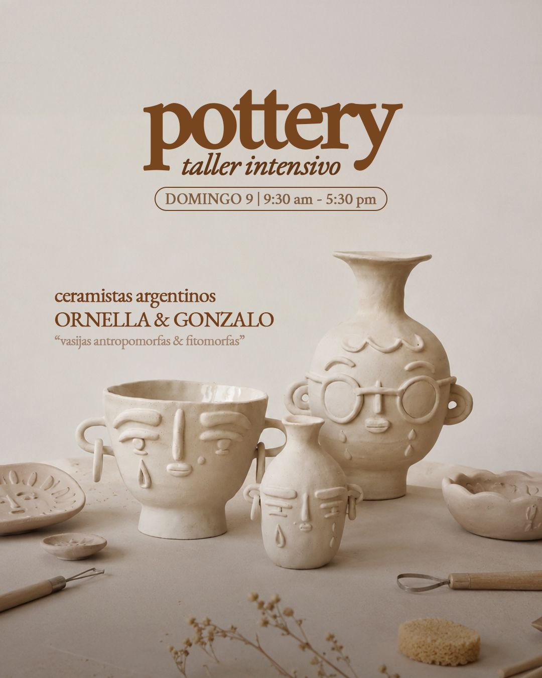 Taller Intensivo: Vasijas Antropomorfas y Fitomorfas